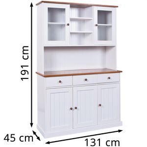 Produktbild für Küchenschrank Inter-Link Westerland, weiß, (BxH) 131 x 191 cm