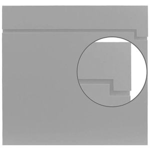 SafePost Briefkasten ScanPro 810 ES, grau, aus Edelstahl, Zeitungsfach, 38x38x10 cm
