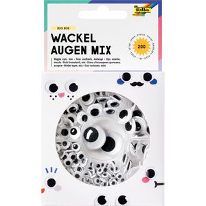 Wackelaugen Folia 7549 Big Box Mix, selbstklebend