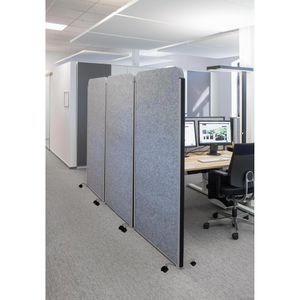 Produktbild für Stellwand Maul MAULcocoon 9701195 Mobil, auf Rollen