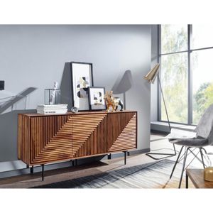 Produktbild für Sideboard Wohnling WL6.561, aus Massivholz, sheesham