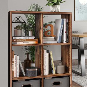 Produktbild für Bücherregal Vicco Karree, dunkelbraun