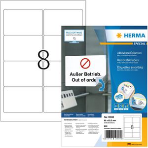Produktbild für Universaletiketten Herma 10308 Movables, weiß