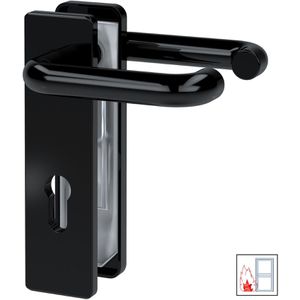 Drückergarnitur BASI 7522-0200, eckig, schwarz