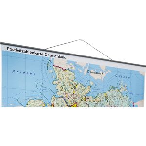 Produktbild für Deutschlandkarte GeoMetro Postleitzahlenkarte, mit Aluleisten