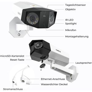 Produktbild für Überwachungskamera Reolink Duo Series P750-AVS, außen