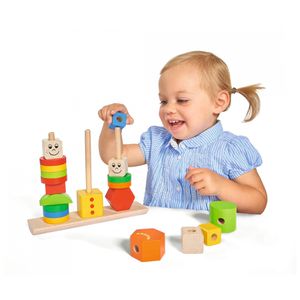 Produktbild für Motorikspielzeug Eichhorn Figuren-Steckpuzzle