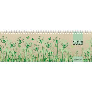 Produktbild für Tischkalender Zettler 159, Graspapier, Jahr 2026
