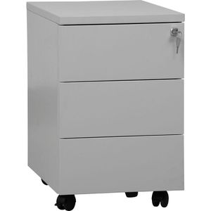 Produktbild für Rollcontainer G-Office MPS/P.3, aus Metall, lichtgrau