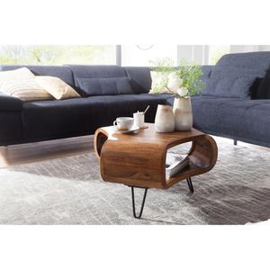 Produktbild für Couchtisch Wohnling WL5603, aus Massivholz, sheesham