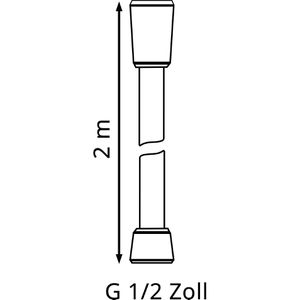 Produktbild für Duschschlauch hansgrohe Isiflex 28274000, verchromt