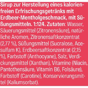 Produktbild für Sirup JUIZY-WOW Strawberry Ice, zuckerfrei