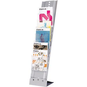 Produktbild für Prospekthalter Paperflow 2857.35, Plio, silber