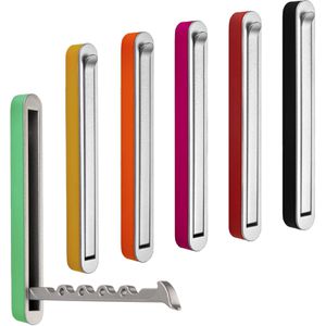 Produktbild für Garderobenhaken SO-TECH Harz, 120802, edelstahloptik / orange
