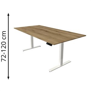 Produktbild für Schreibtisch Kerkmann Move 3, asteiche / weiß