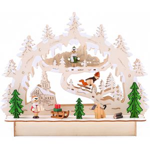 Produktbild für Schwibbogen BRUBAKER Winterlandschaft mit Kirche