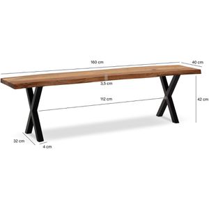 Produktbild für Sitzbank Wohnling WL7.299, bis 320 kg
