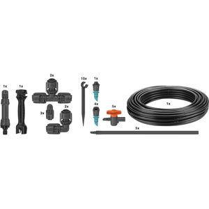 Produktbild für Micro-Drip-System Gardena Set Gemüse- / Blumenbeet, 13450-20