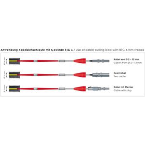 Produktbild für Kabeleinziehhilfe Runpotec GF3, Einziehband aus Glasfaser