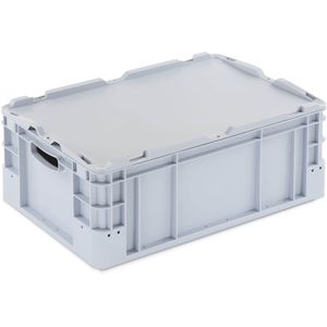 Produktbild für Eurobox Alpha-Paletten Silverline, grau, 40 Liter