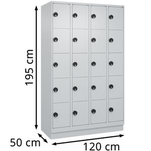 Produktbild für Schließfachschrank CP-Möbel Classic Plus lichtgrau