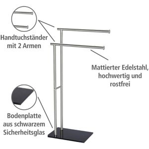 Produktbild für Handtuchhalter Wenko Lima 20390100, silber