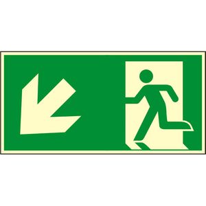 Hinweisschild Abtec ISO 7010 E001+E005, Kunststoff