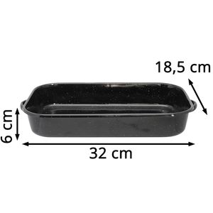 Produktbild für Auflaufform ELO 98832, schwarz, aus Emaille