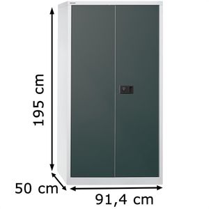 Produktbild für Werkzeugschrank Bisley HC782S4G, aus Metall, grau / anthrazit