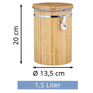 Produktbild für Kaffeedose Relaxdays 10020605, aus Bambus
