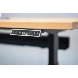 Produktbild für Schreibtisch Rau adlatus 100, buche / schwarz