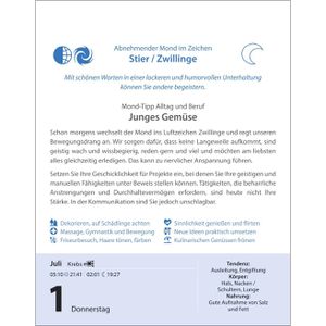 Produktbild für Mondkalender Harenberg 2899300, Leben mit dem Mond, Jahr 2027