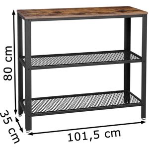 Produktbild für Konsolentisch Vasagle LNT81BX, vintage braun