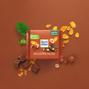 Produktbild für Tafelschokolade Ritter-Sport Knusper-Nuss