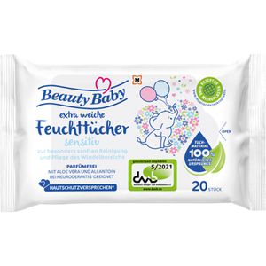 Feuchttücher Beauty-Baby Sensitiv, 40 Tücher