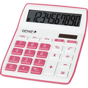 Genie 840P Taschenrechner pink mit Wurzel Prozent