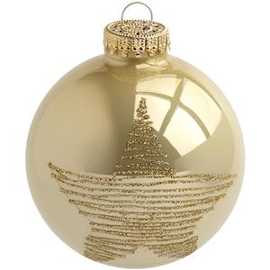 Produktbild für Weihnachtskugeln Krebs&amp;Sohn gold / champagner