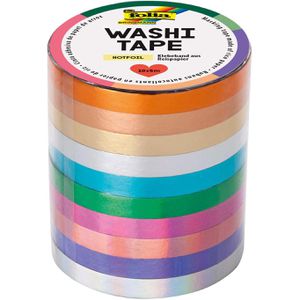 Washi-Tape Folia 26437 Hotfoil, Glanzeffekt, farbig sortiert