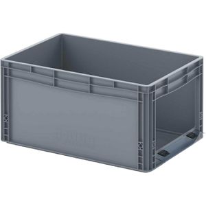 Produktbild für Eurobox AUER EG SKS 64/32 HG, grau, mit Acrylglas-Sichtklappe