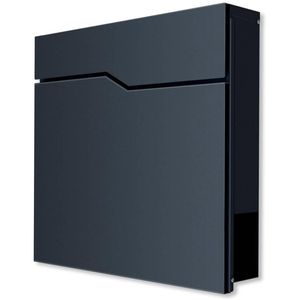 Produktbild für Briefkasten Metzler Hoffmann, anthrazit, aus Stahl