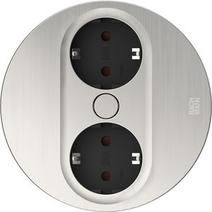 Produktbild für Einbausteckdose Bachmann 946.000 Twist 2, 2 m Kabel, drehbar