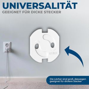 Produktbild für Steckdosenschutz Hoffenbach Kindersicherung, weiß