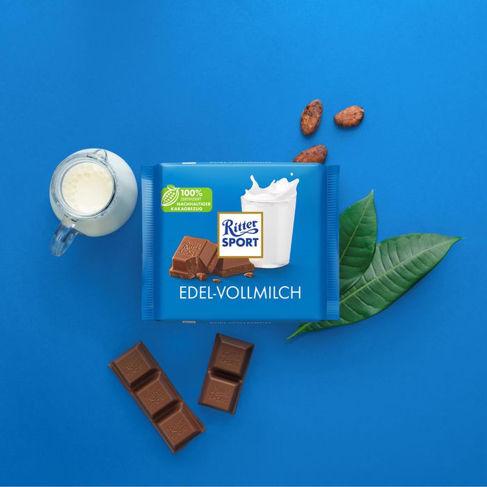 RitterSport Tafelschokolade Edel Vollmilch 35, 100g Böttcher AG