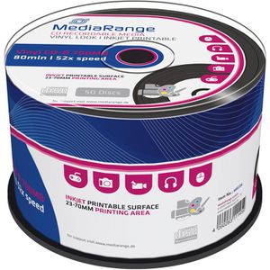 Produktbild für CD-Rohlinge MediaRange MR226 Vinyl, bedruckbar, CD-R