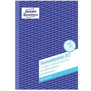 Produktbild für Kassenbuch Zweckform 1743 Kassenbericht, A5