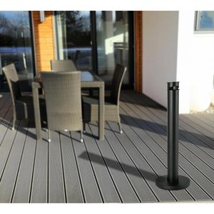 Produktbild für Aschenbecher Böttcher-AG 1127350, schwarz, für Outdoor