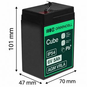 Produktbild für AGM-Batterie Green-Cell VRLA