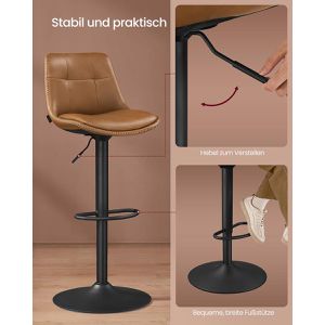 Produktbild für Barhocker Vasagle LJB095K01, mit Lehne