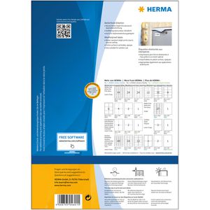Produktbild für Inkjet-Etiketten Herma 4601, Special, weiß