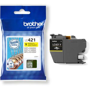 Tinte Brother LC-421Y gelb